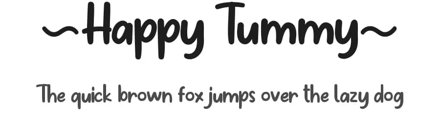 Happy Tummy by NihStudio — Script Handwritten Font