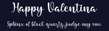 Happy Valentina by niyos — Script Handwritten Font — thumbnail 2