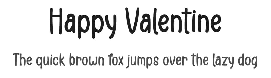 Happy Valentine by Graphix Line Studio — Script Handwritten Font