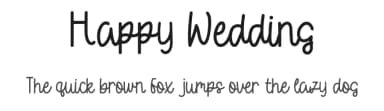 Happy Wedding by Rangkai Aksara — Script Handwritten Font — thumbnail 1
