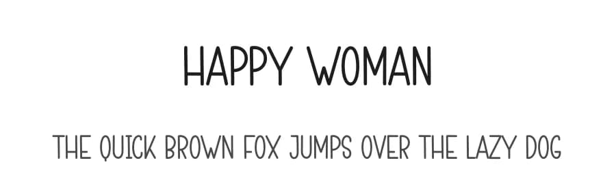 Happy Woman by Andi Moz — Script Handwritten Font