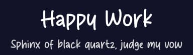 Happy Work by MJType — Script Handwritten Font — thumbnail 2
