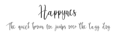 Happynes by Scratchones — Script Handwritten Font — thumbnail 1