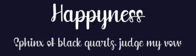 Happyness by Id: #774701 — Script Handwritten Font — thumbnail 2