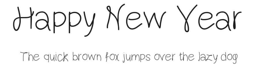 Happy New Year by Gaelleing — Script Handwritten Font — preview 1