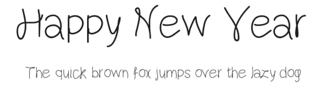 Happy New Year by Gaelleing — Script Handwritten Font