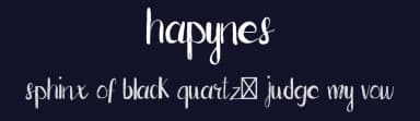 Hapynes by pixelcolours — Script Handwritten Font — thumbnail 2