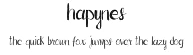 Hapynes by pixelcolours — Script Handwritten Font — thumbnail 1