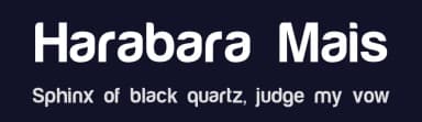 Harabara Mais by André Harabara — Sans Serif Font — thumbnail 2