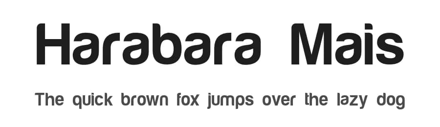 Harabara Mais by André Harabara — Sans Serif Font