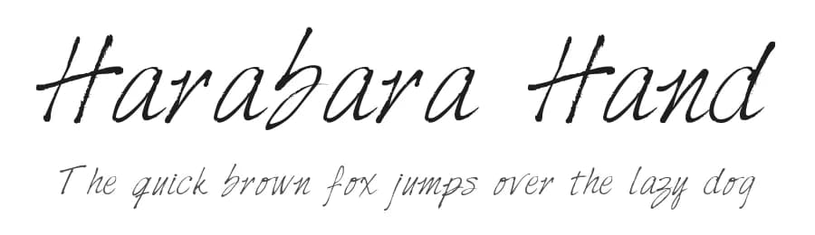 Harabara Hand by André Harabara — Script Handwritten Font — preview 1