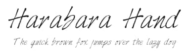 Harabara Hand by André Harabara — Script Handwritten Font — thumbnail 1