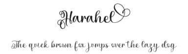 Harahel by Letterara — Script Handwritten Font — thumbnail 1