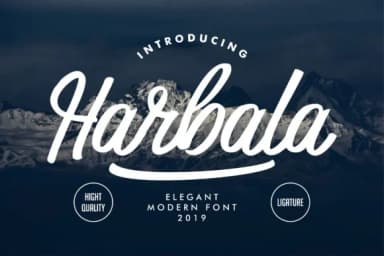 Harbala Font by Vunira — Script Handwritten Font — thumbnail 1