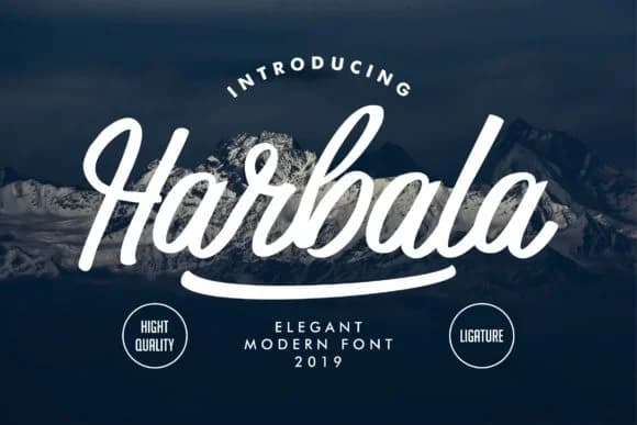 Harbala Font by Vunira — Script Handwritten Font