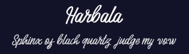Harbala by Vunira Design — Script Handwritten Font — thumbnail 2