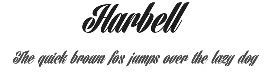 Harbell by Måns Grebäck — Script Handwritten Font