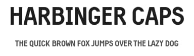 Harbinger Caps by sparktype — Sans Serif Font — thumbnail 1