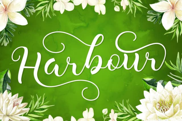 Harbour Font by saidi studio — Script Handwritten Font