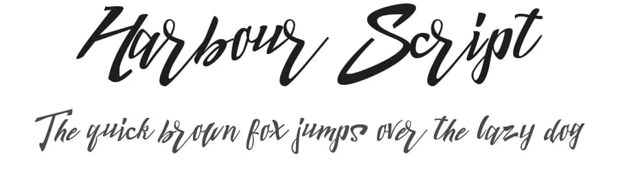 Harbour Script by Dirtyline Studio — Script Handwritten Font