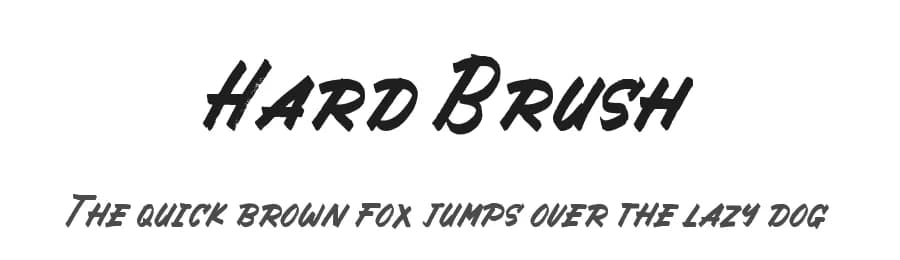 Hard Brush by Azetype Studio — Script Handwritten Font