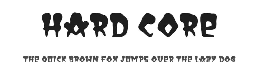 Hard Core by Woodcutter — Script Handwritten Font