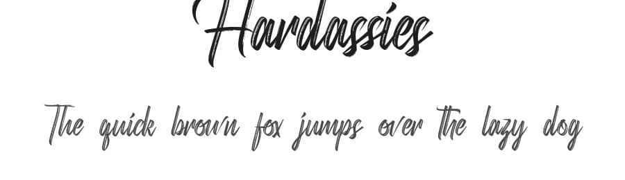 Hardassies by RaisProject — Script Handwritten Font