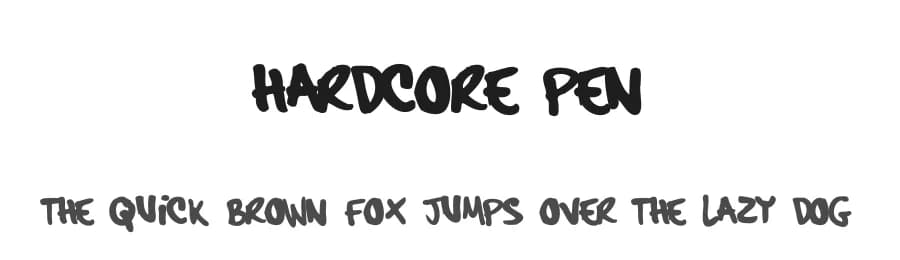 Hardcore Pen by alien foundery — Script Handwritten Font — preview 1