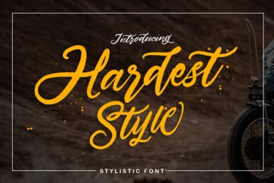 Hardest Style Font by Mindtype Co. — Script Handwritten Font — thumbnail 1