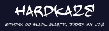 Hardkaze by Pizzadude — Script Handwritten Font — thumbnail 2
