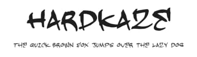 Hardkaze by Pizzadude — Script Handwritten Font — thumbnail 1