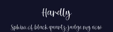 Hardly by Amarlettering - Takiy — Script Handwritten Font — thumbnail 2