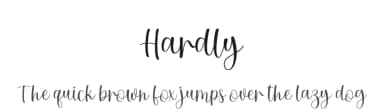 Hardly by Amarlettering - Takiy — Script Handwritten Font — thumbnail 1