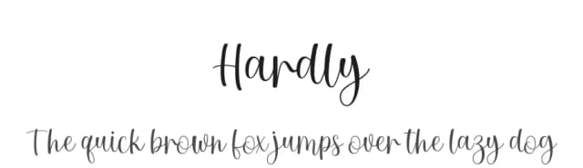 Hardly by Amarlettering - Takiy — Script Handwritten Font