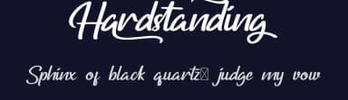 Hardstanding by NihStudio — Script Handwritten Font — thumbnail 2