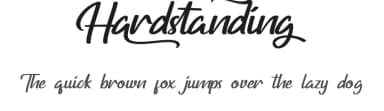 Hardstanding by NihStudio — Script Handwritten Font — thumbnail 1