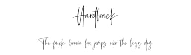 Hardtrack by Maulana Creative — Script Handwritten Font — thumbnail 1
