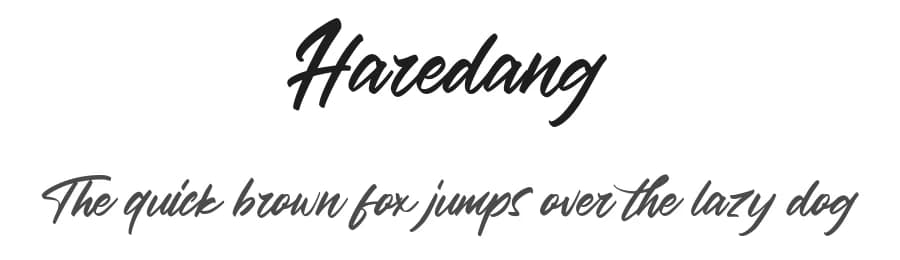 Haredang by StringLabs Creative Studio — Script Handwritten Font