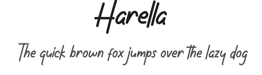 Harella by Noah Type — Script Handwritten Font