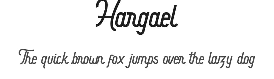 Hargael by Vultype — Script Handwritten Font