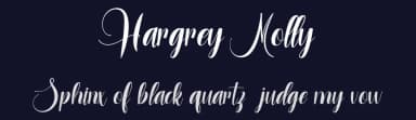 Hargrey Molly by Vunira Design — Script Handwritten Font — thumbnail 2