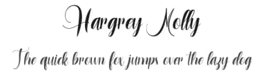Hargrey Molly by Vunira Design — Script Handwritten Font — thumbnail 1