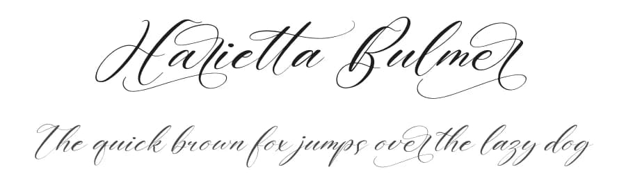 Harietta Bulmer by Perspectype Studio - Letterena.com — Script Handwritten Font
