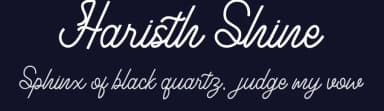 Haristh Shine by Handstype Studio — Script Handwritten Font — thumbnail 2