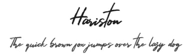 Hariston by DM Letter Studio - Dimas Prasetyo — Script Handwritten Font — thumbnail 1