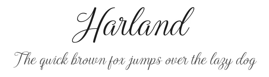 Harland by Cooldesignlab — Script Handwritten Font