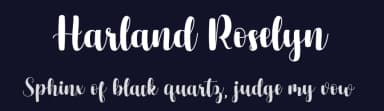 Harland Roselyn by Namara Creative — Script Handwritten Font — thumbnail 2