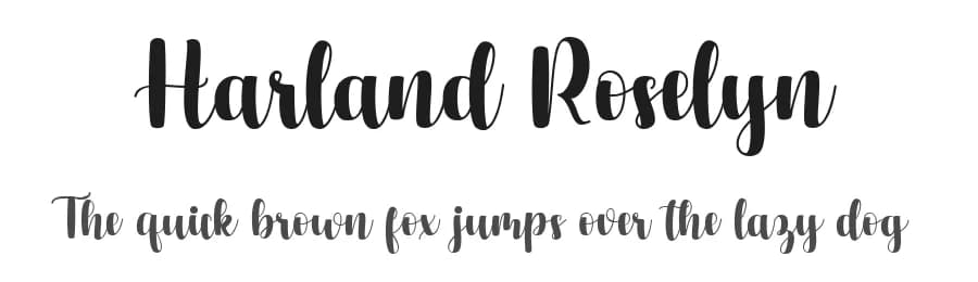 Harland Roselyn by Namara Creative — Script Handwritten Font