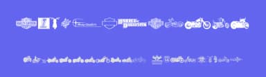 Harley Davidson by Woodcutter — Dingbats Font — thumbnail 3