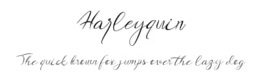 Harleyquin by Letterara — Script Handwritten Font — thumbnail 1